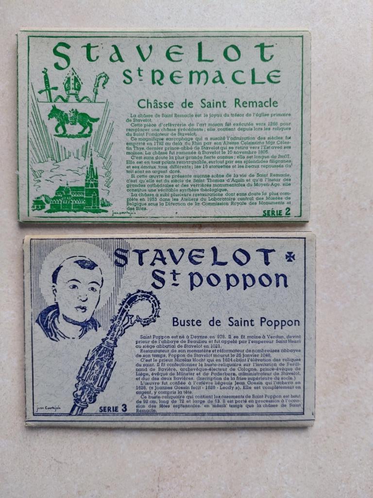 2 postkaartenmapjes Stavelot, Collections, Cartes postales | Belgique, Enlèvement ou Envoi