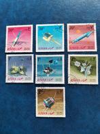 Ajman 1968 - ruimtevaart - satellieten, Postzegels en Munten, Postzegels | Thematische zegels, Overige thema's, Ophalen of Verzenden