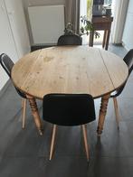 Grenen mooie ronde tafel, Antiek en Kunst, Ophalen