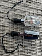 2 Knipperlichten chroom/transparant, universeel, E-keurmerk, Ophalen, Zo goed als nieuw
