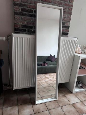 TE KOOP: ikea spiegel - rechthoekig - wit - 40x150cm beschikbaar voor biedingen
