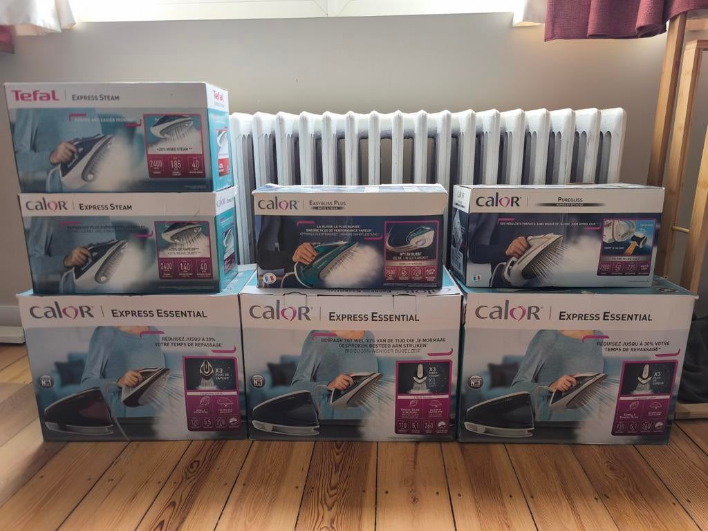 Set strijkijzers en stoomgeneratoren in zeer goede staat, Diversen, Levensmiddelen, Ophalen