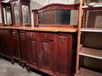 Klassiek dressoir met marmerlook blad en druivenmotief – GRA, Ophalen, Gebruikt, 100 tot 150 cm, 75 cm of meer