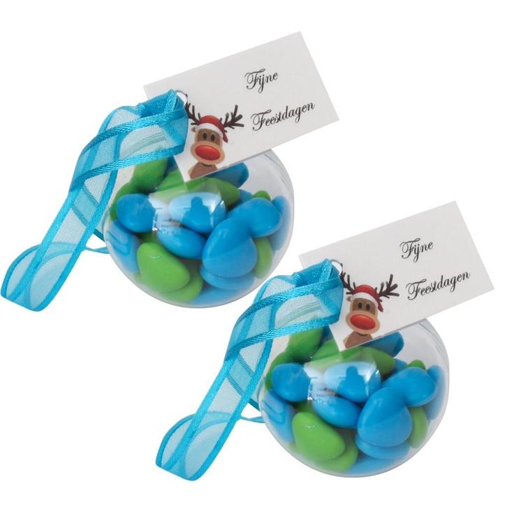 Kerst transparante ballen deelbaar, Diversen, Kerst, Nieuw, Ophalen of Verzenden