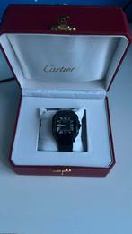 Cartier santos met hele set, Handtassen en Accessoires, Horloges | Heren, Overige merken, Leer, Staal, Polshorloge