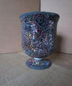 mozaiek vaas, Enlèvement ou Envoi, Neuf, Bleu, Verre