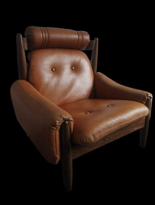 Geweldige vintage brutalist Sergio Rodrigues design fauteuil, Maison & Meubles, Accessoires pour la Maison | Autre, Utilisé, Enlèvement ou Envoi