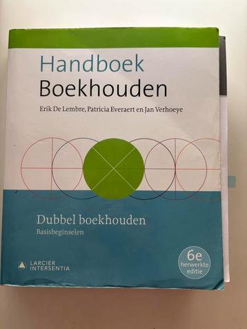 Handboek Boekhouden - Dubbel Boekhouden (6de editie) beschikbaar voor biedingen