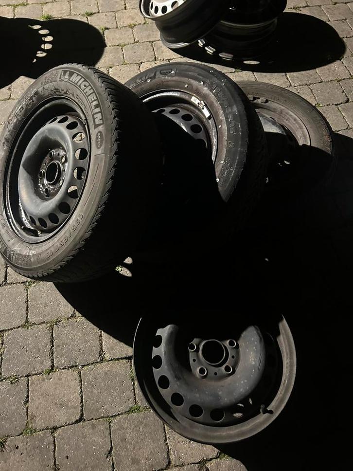 4 wielen vw caddy touran golf 5, zitplaatsen 15",5/112 ET 47, Auto diversen, Wieldoppen, Gebruikt, Ophalen