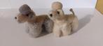 Royal poedle, 2 stuks, antiek pluche 10 cm, Ophalen of Verzenden, Zo goed als nieuw, Hond