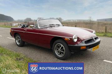 MG MGB Cabriolet 1979 | Route 66 auctions, Rouge, Achat, Entreprise, Cabriolet