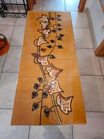 Vintage salontafel oranje bruin in zeer goede staat, Huis en Inrichting, Tafels | Salontafels, Ophalen