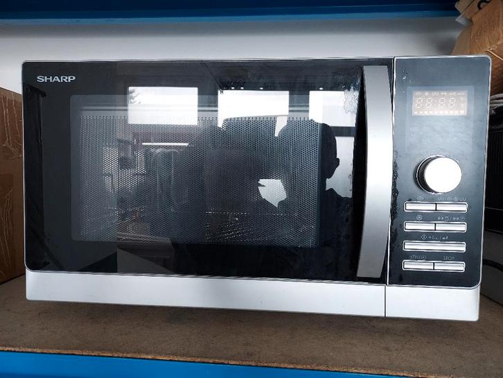microgolf combi oven Sharp R843INW, Elektronische apparatuur, Microgolfovens, Gebruikt, Vrijstaand, Combi-microgolfoven, Grill