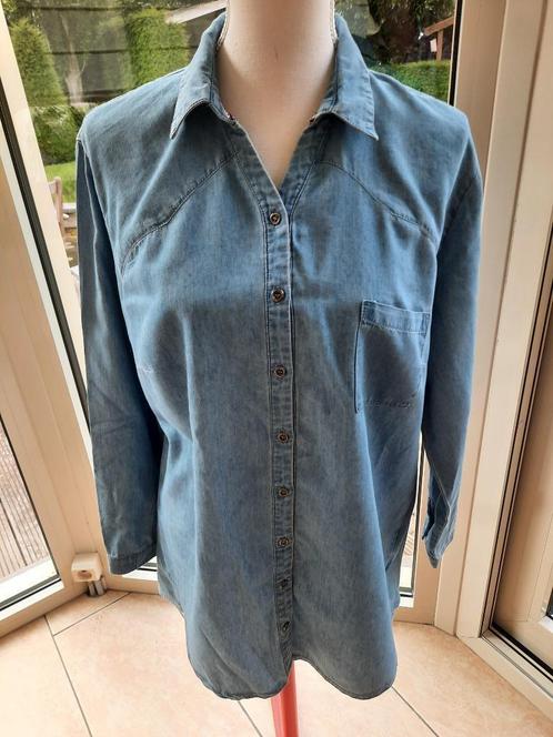 Toffe blouse ULLA POPKEN - 42/44, Kleding | Dames, Blouses en Tunieken, Zo goed als nieuw, Maat 42/44 (L), Blauw, Ophalen of Verzenden
