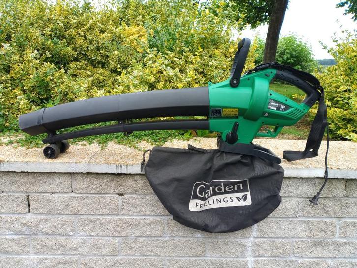 GARDEN Germany Bladblazerstofzuiger, Tuin en Terras, Bladblazers, Zo goed als nieuw, Handgedragen, Elektrisch, Met opvangzak, Met versnipperfunctie