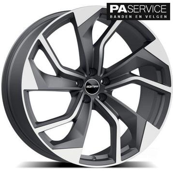 Nieuw 20 inch Mat Antraciet GMP Rebel VW Transporter zomerse, Neuf, Pneus et Jantes, Enlèvement ou Envoi, Véhicule de tourisme