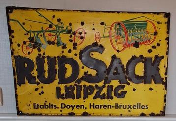 Zeldzaam reklamebord rud Sack Leipzig  beschikbaar voor biedingen