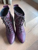 enkellaarsjes donkerrood, Overige kleuren, Lage of Enkellaarzen, Ophalen of Verzenden, Zo goed als nieuw