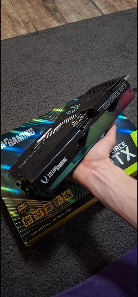 RTX 3070 8GB ZOTAC HOLO RGB, Computers en Software, Videokaarten, Zo goed als nieuw, Ophalen of Verzenden