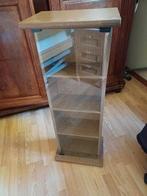Petit meuble pour CD et DVD., Maison & Meubles, Enlèvement, Comme neuf, Verre, CD