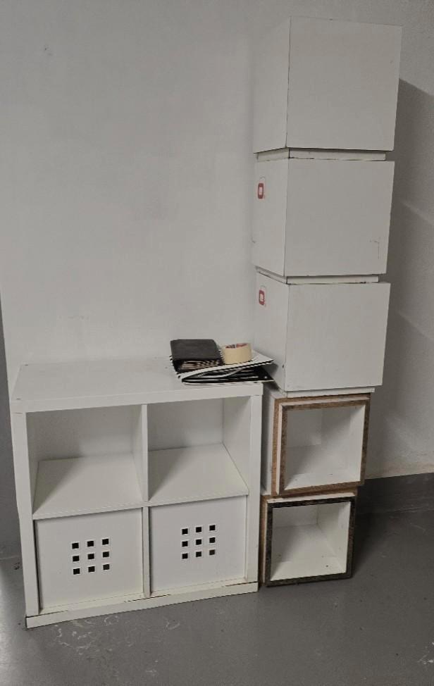 Kallax-kast ikea en 5 kubussen, Huis en Inrichting, Kasten | Overige, Gebruikt, Ophalen