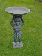 bronzen vogelbad, de kleine jongen..., Ophalen of Verzenden, Nieuw