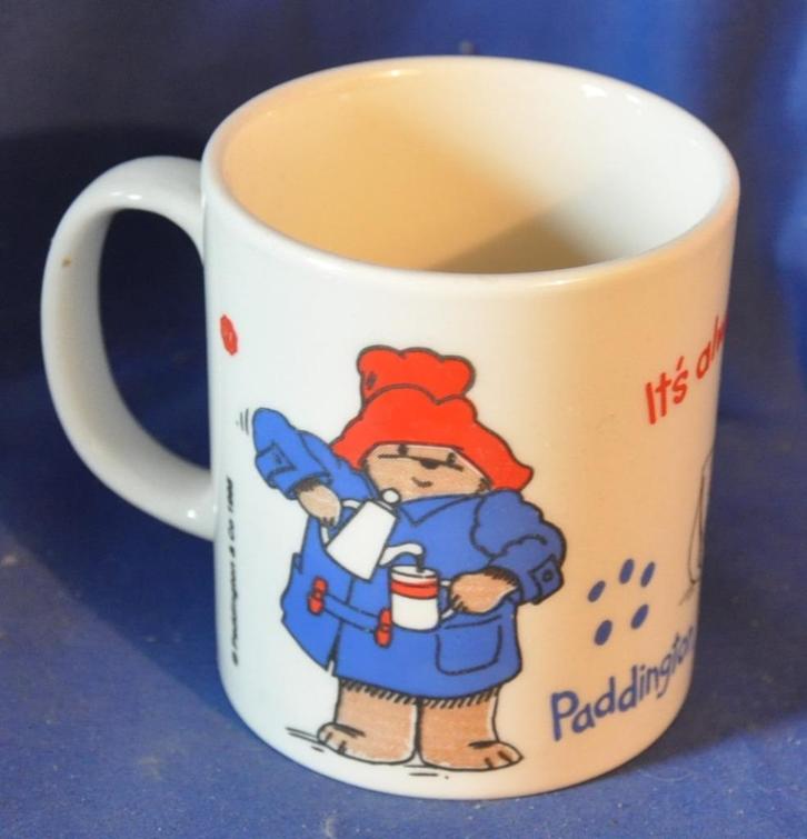 mug en faience paddington, Huis en Inrichting, Keuken | Servies, Zo goed als nieuw, Kop(pen) en/of Schotel(s), Keramiek, Ophalen of Verzenden