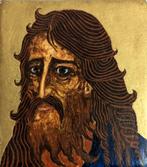 Schilderij–Icoon–Miniatuur-Johannes de Doper, Antiek en Kunst, Verzenden