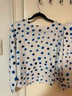 Witte jurk met blauwe stippen — ideaal voor de zomer, Kleding | Dames, Maat 38/40 (M), Wit, Nieuw, Ophalen of Verzenden