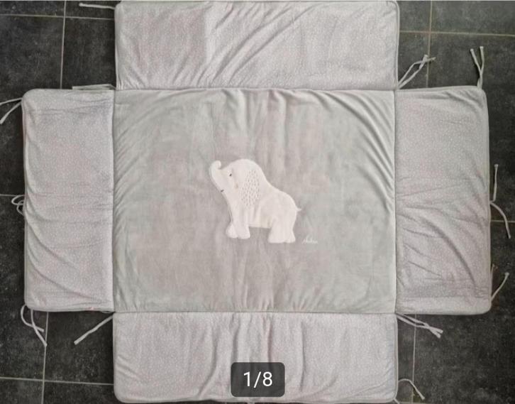 Weinig gebruikt - Noukies parklegger met omranding, Kinderen en Baby's, Babyparken, Zo goed als nieuw, Rechthoekig, Boxkleed, Ophalen