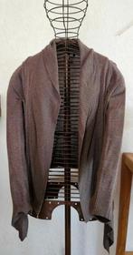 Gilet cardigan ample asymétrique H&M brun taupe taille S, Enlèvement ou Envoi, Comme neuf, Taille 36 (S), Brun