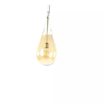 Pomax bullia hanglamp-dia 25xH 53 cm-goud, Enlèvement, Comme neuf, Verre