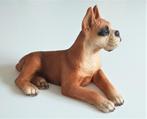 Chien Boxer fauve couché - Castagna 1988, Verzamelen, Beelden en Beeldjes, Ophalen of Verzenden, Zo goed als nieuw, Dier
