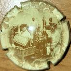 Capsule Champagne de VIGNERONS crème & brun nr.703c, Enlèvement ou Envoi, Neuf, France, Champagne