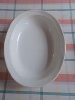 Ancien plat de service en faïence blanche., Enlèvement ou Envoi, Utilisé