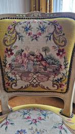 Fauteuils vintage de style baroque Louis XV brodés à la main, Enlèvement