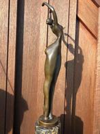 elegant bronzen beeld naakte Dame vrouw, Ophalen of Verzenden