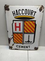 Geëmailleerde plaat Cement Haccourt Enamelling Koeckelberg 1, Ophalen of Verzenden, Gebruikt, Reclamebord