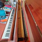 Piano droit a donner, Muziek en Instrumenten, Gebruikt, Piano, Hoogglans, Bruin