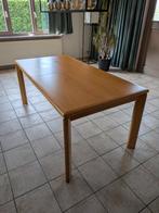 uitvouwbare houten eettafel in goed staat, Huis en Inrichting, Tafels | Eettafels, Ophalen, Gebruikt, 200 cm of meer, 50 tot 100 cm