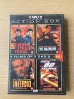 ACTION BOX vol 1 - 4 films op 2 dvd's - genre actie, Cd's en Dvd's, Dvd's | Actie, Gebruikt, Ophalen of Verzenden, Actie, Vanaf 16 jaar