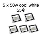 5 stuks 50w led stralers nieuw!, Ophalen, Wandlamp, Waterbestendig, Netvoeding