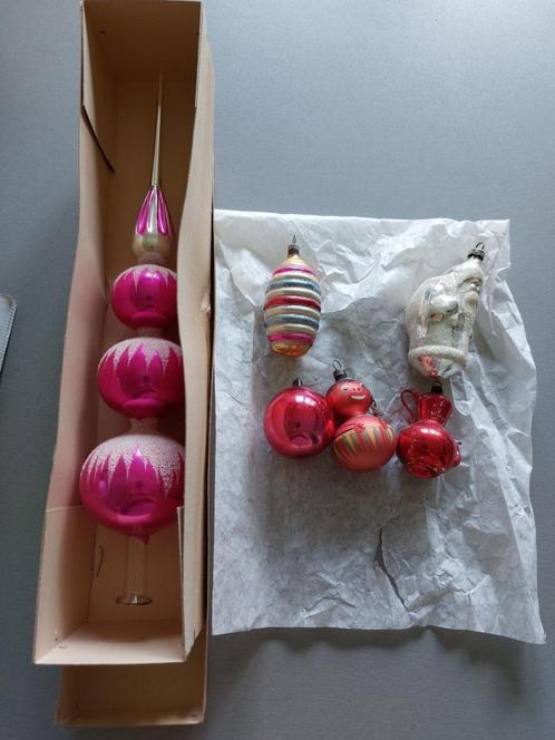 vintage kerstversiering grote piek, ajeko bal, kerstman, e.a, Diversen, Kerst, Ophalen of Verzenden