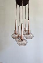 Lustre cascade en métal chromé et verre fumé, années 70, Enlèvement ou Envoi