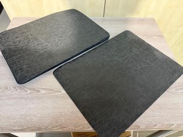 10 zwarte placemats merk ZICZAC - Vegan Leder beschikbaar voor biedingen
