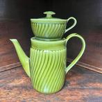 Koffiekan + filterhouder Boch Trianon (1963) vert impérial, Ophalen of Verzenden