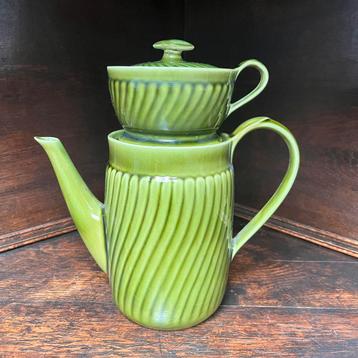 Koffiekan + filterhouder Boch Trianon (1963) vert impérial beschikbaar voor biedingen
