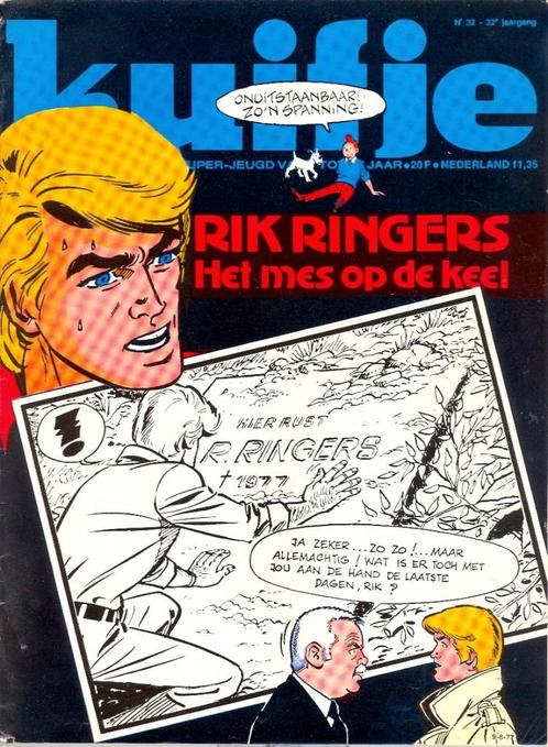 Weekblad Kuifje nr 32 - jaargang 32 - 1977., Boeken, Stripverhalen, Gelezen, Eén stripboek, Ophalen of Verzenden