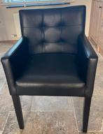 Stoelen 4 zwart (tafel ook te koop), Huis en Inrichting, Stoelen, Ophalen, Gebruikt, Zwart