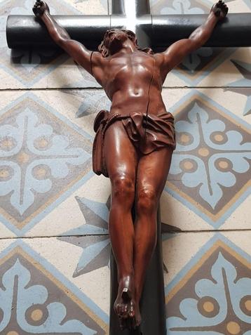 Antiek HOUTEN KRUIS HOOGTE 51cm breedte 23 beschikbaar voor biedingen